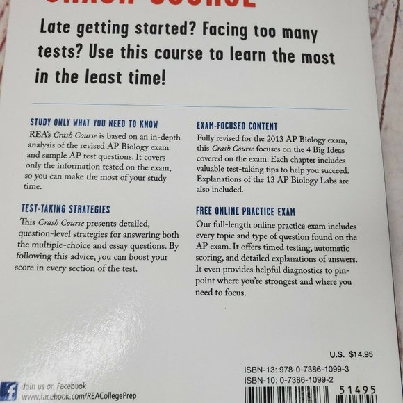 AP Biology Crash Course, 2nd Ed., Book + Online: Get a Higher Score in Less Time - Picture 5 of 7